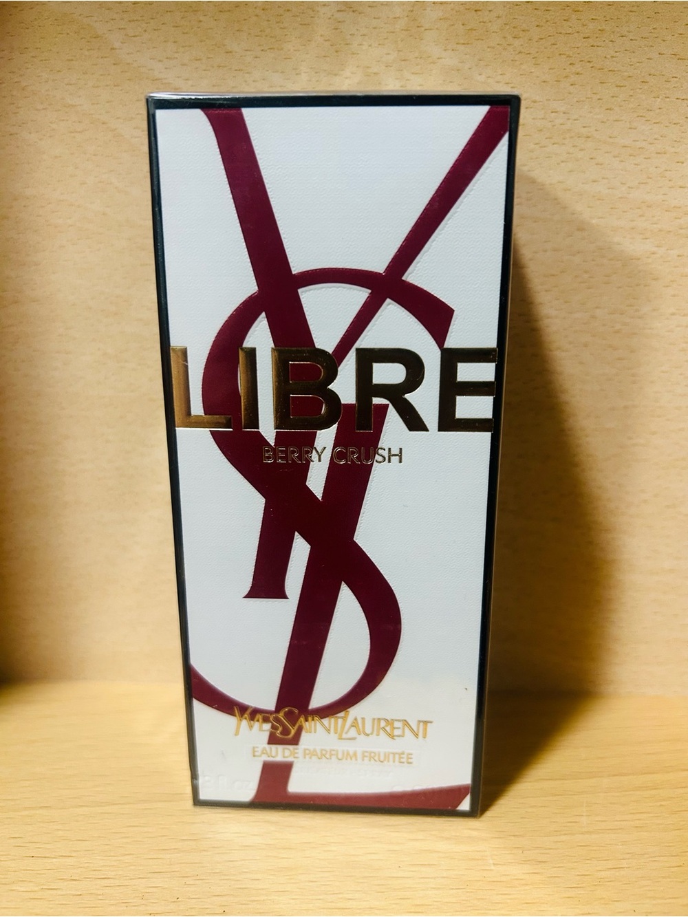 Yves Saint Laurent Libre Berry Crush White and Burgundy Box